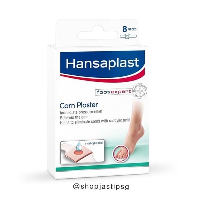 Hansaplast Corn Plaster 8pc Plester Mata Ikan Kapalan Kutil Singapore