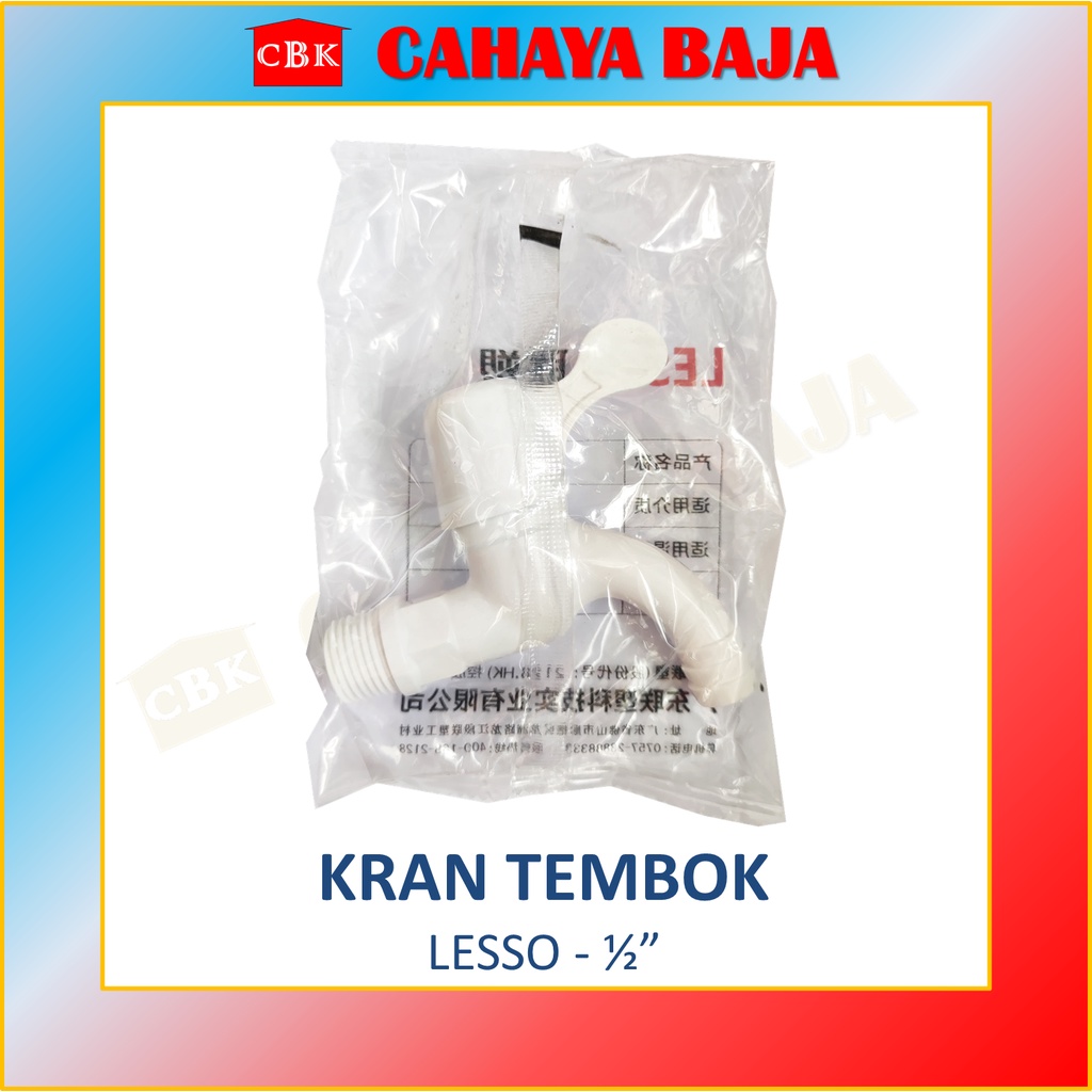 LESSO Kran Air | Keran Air Tembok PVC 1/2"