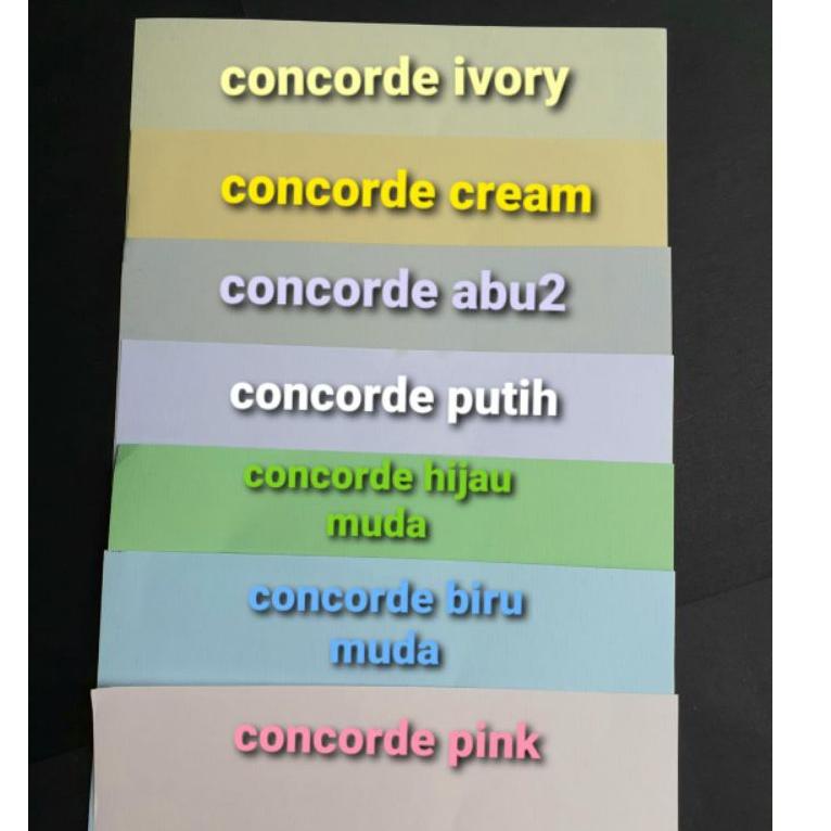 

⇳ Kertas Concorde Warna A4 isi 50 lembar/ Kertas Concorde ukuran A4 あ
