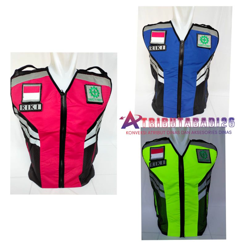rompi safety jala taslan/rompi keselamatan/rompi k3