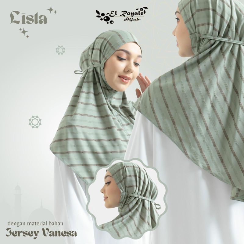 Jilbab bergo Non Pet LISTA ORI EL ROYALE