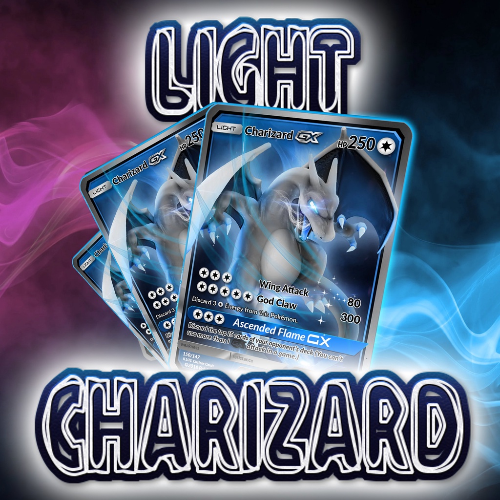 KARTU POKEMON TCG HOLOGRAM ENGLISH VERSION (GX) - LIGHT CHARIZARD