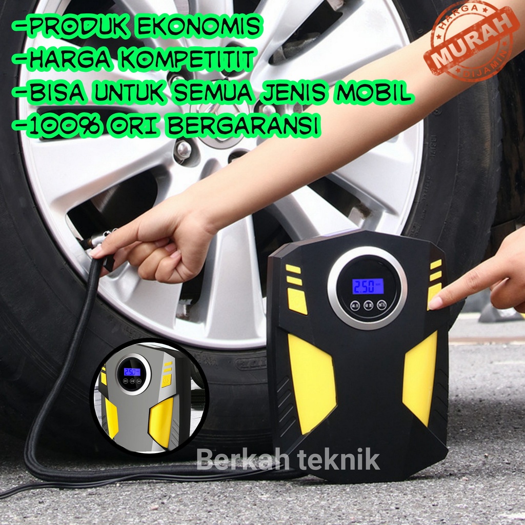 Pompa angin Ban Mobil electrik otomatis mini Portable kompresor mini roda mobil,motor  Pompa Mobil P