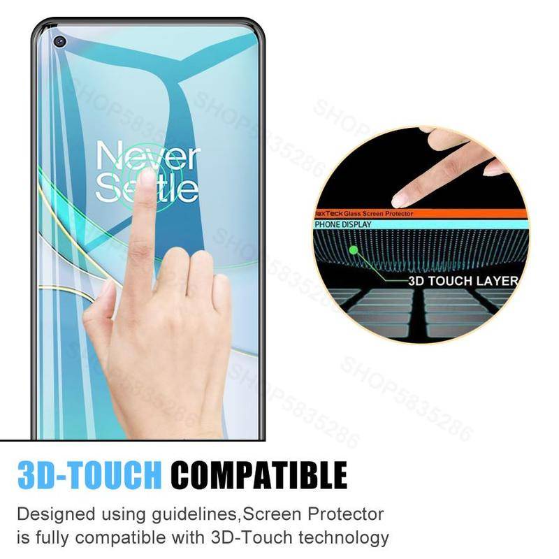 Pelindung Layar Tempered Glass 9D Untuk Oneplus 9 9R 9E 8T 7 7T 6 6T 5 5T 2 CE N10 N100 N200