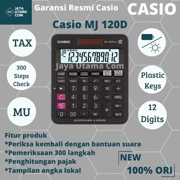 

Calculate Kalkulator Casio Mj-120D Plus