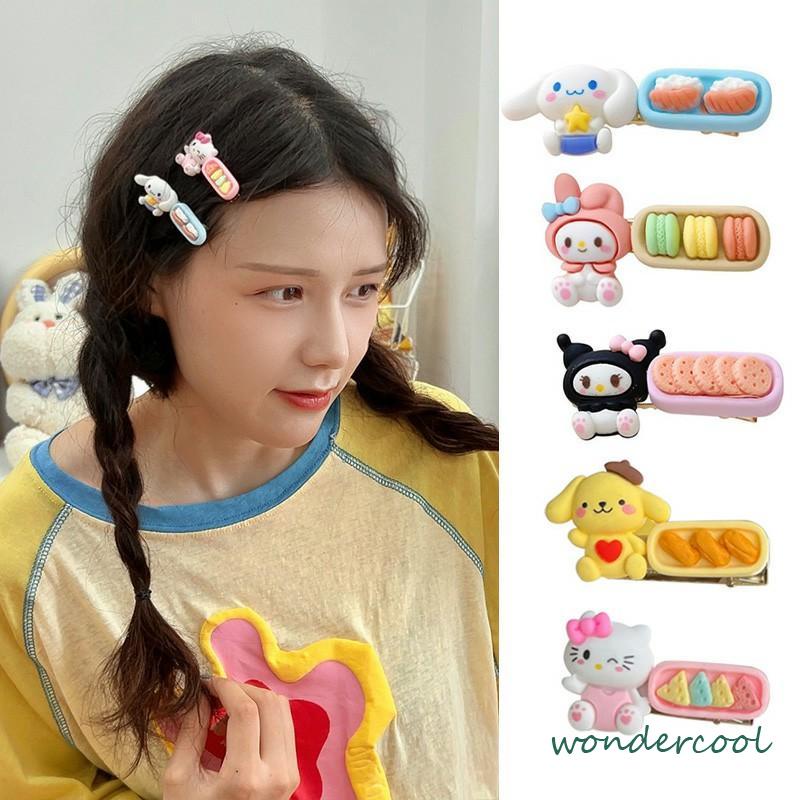 Jepit Rambut Mini Kartun Lucu Sanrio Klip Poni Untuk Wanita-Won