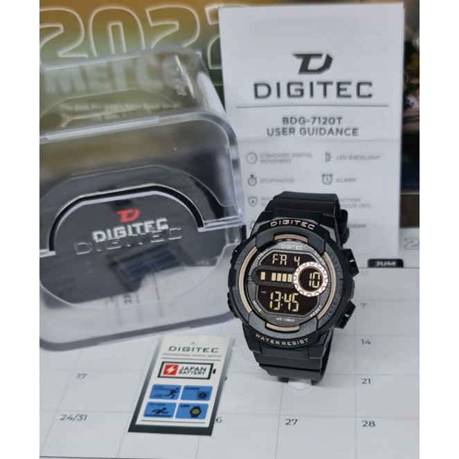 DG 7120T JAM TANGAN DIGITAL TERLARIS BISA OUTDOOR TERLARIS ANTI AIR DIGITEC 7120