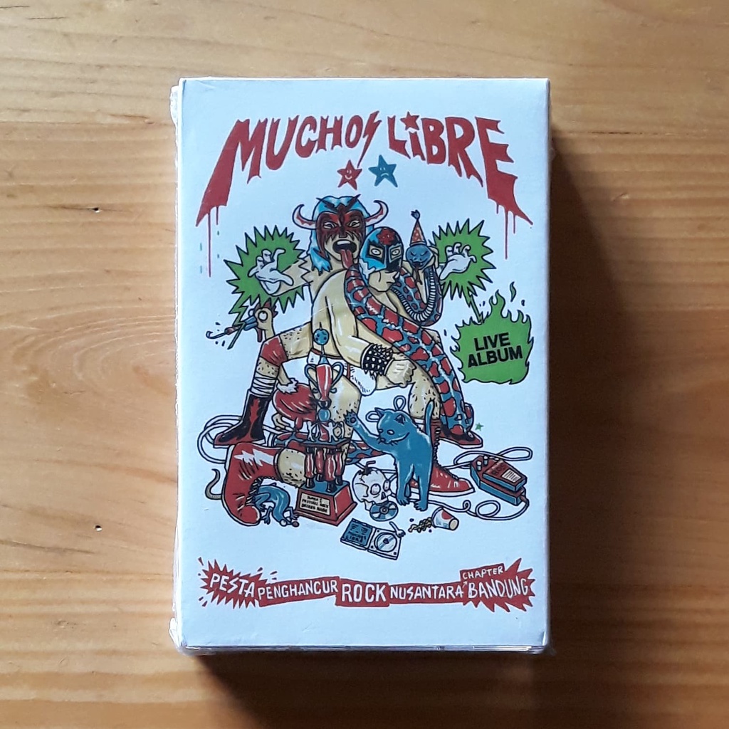 Kaset Pita MUCHOS LIBRE - Pesta Penghancur Rock Nusantara: Live Album