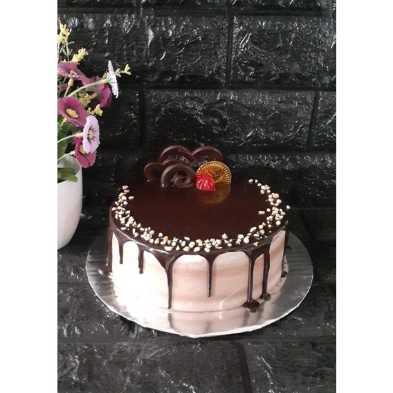 

kue ulang tahun brownies kukus diameter 16cm