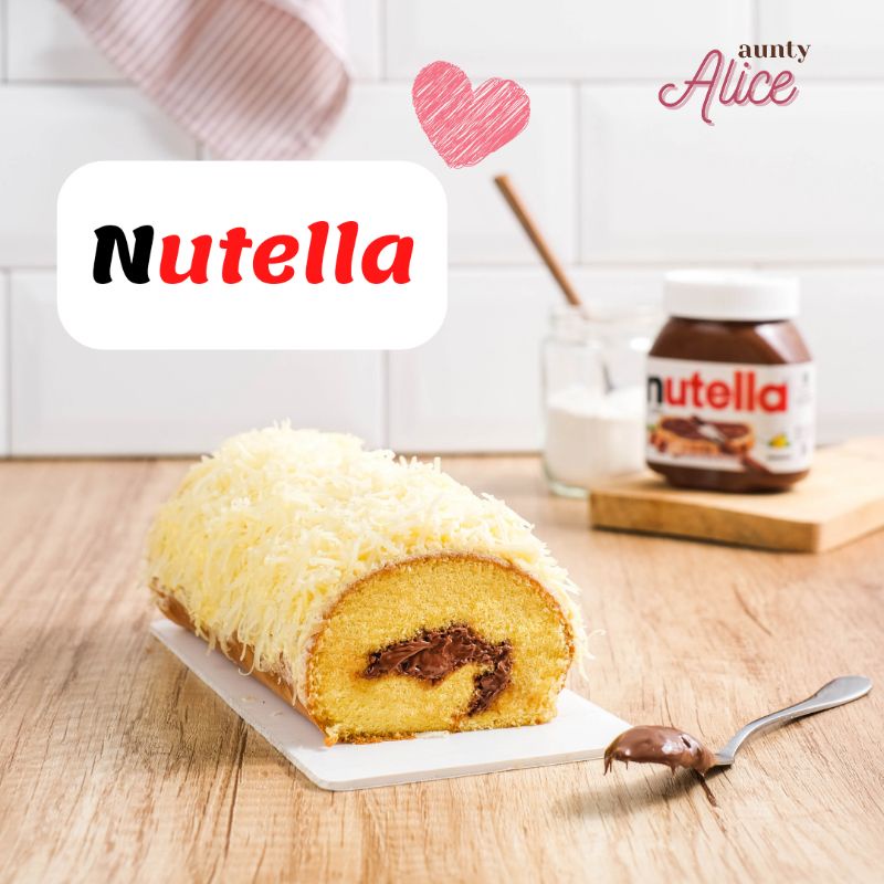 

Roll cake/ bolu gulung Nutella / roll cake nutella / bolu gulung medan