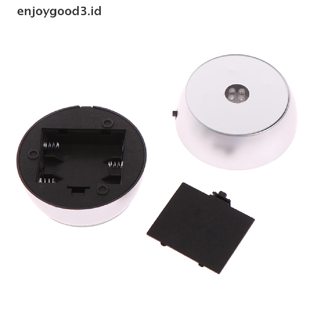 1 Pc Lampu Led Bentuk Bulat Bahan Kaca Kristal Transparan