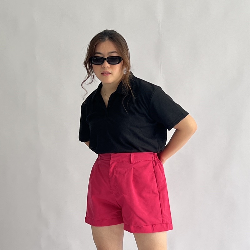 CELANA PENDEK WANITA JUMBO PREMIUM BIG SIZE HOTPANTS POLOS KOREA PANTS STYLE