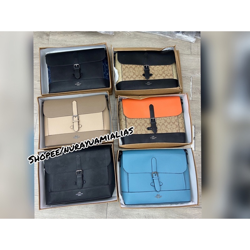 Tas pria coach messenger bag tas selempang pria coach import premium