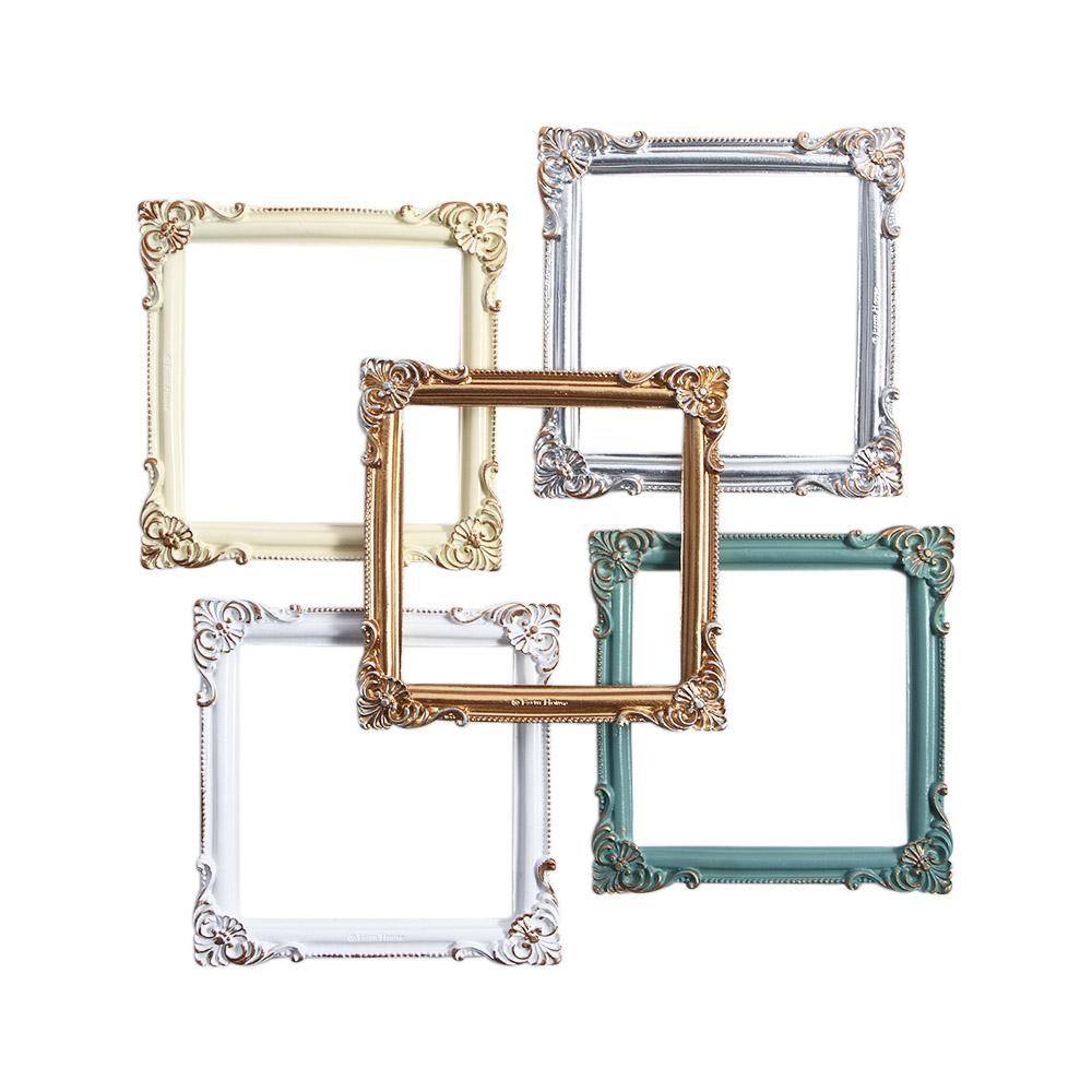 Needway  Paku Bingkai Foto Mini Persegi Dekorasi Rumah Fotografi Latar Belakang Pola Timbul Bingkai Berongga Alat Peraga Tembak