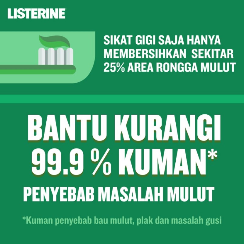 Listerine Antiseptic Mouth Wash Obat Pembersih Mulut - 250 ml