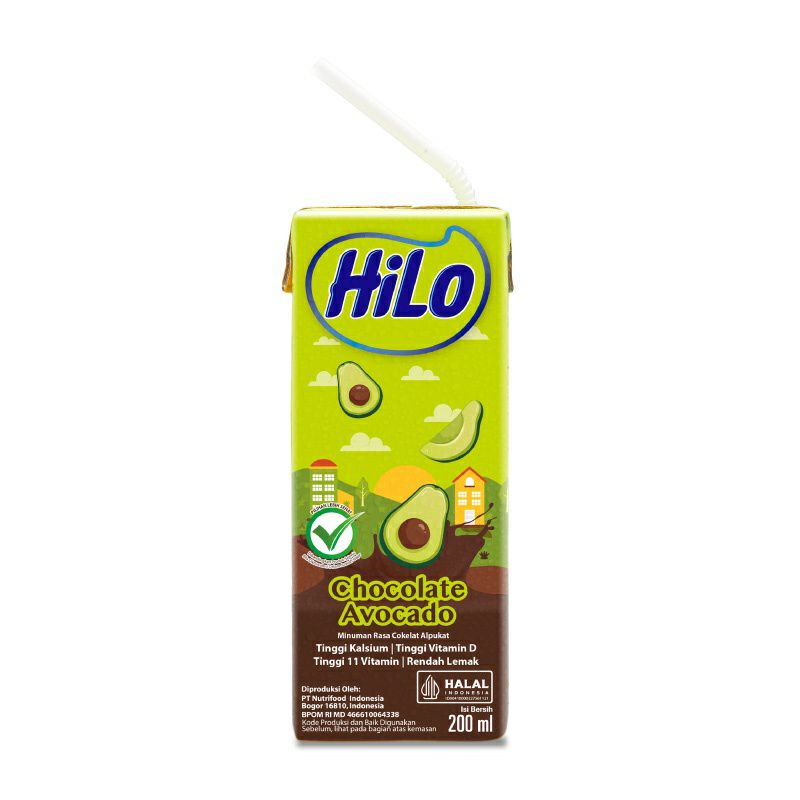 

minuman hilo chocolate avocado 200ml promo terbaru