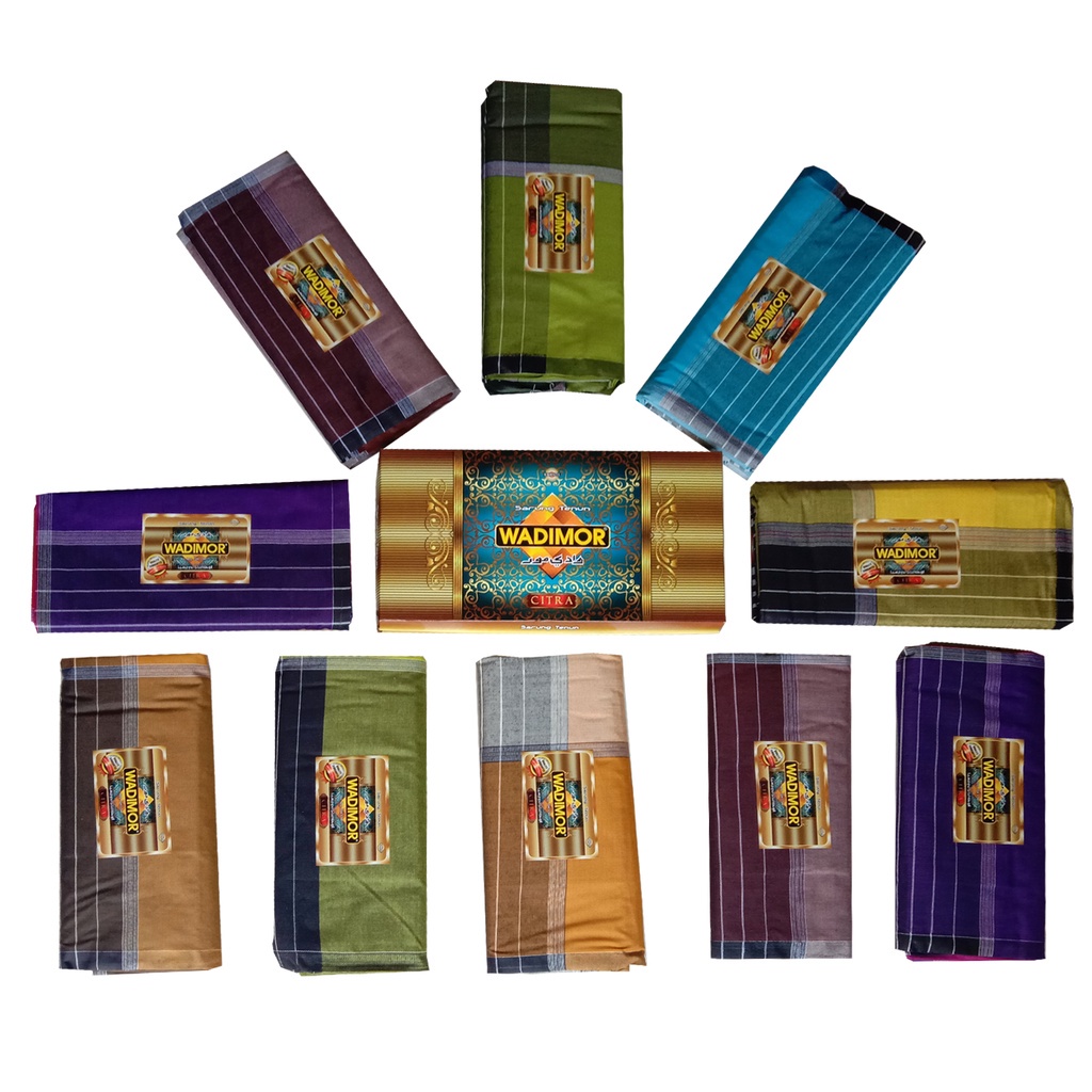 [KHUSUS RANDOM] WADIMOR ANEKA MOTIF - Sarung Kain Pria Dewasa Campur PADANG HORISON TIGADARA MANIK H