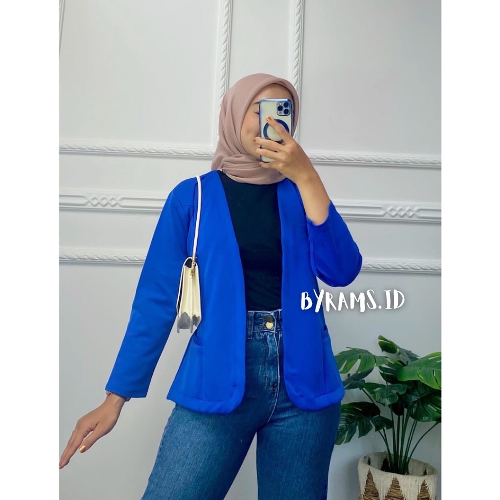 Blazer Wanita Scuba Nabila Blazer Scuba Premium