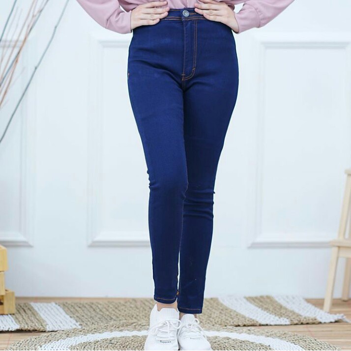 CELANA JEANS HIGHWAIST WANITA STRECTH 27-34 Premium