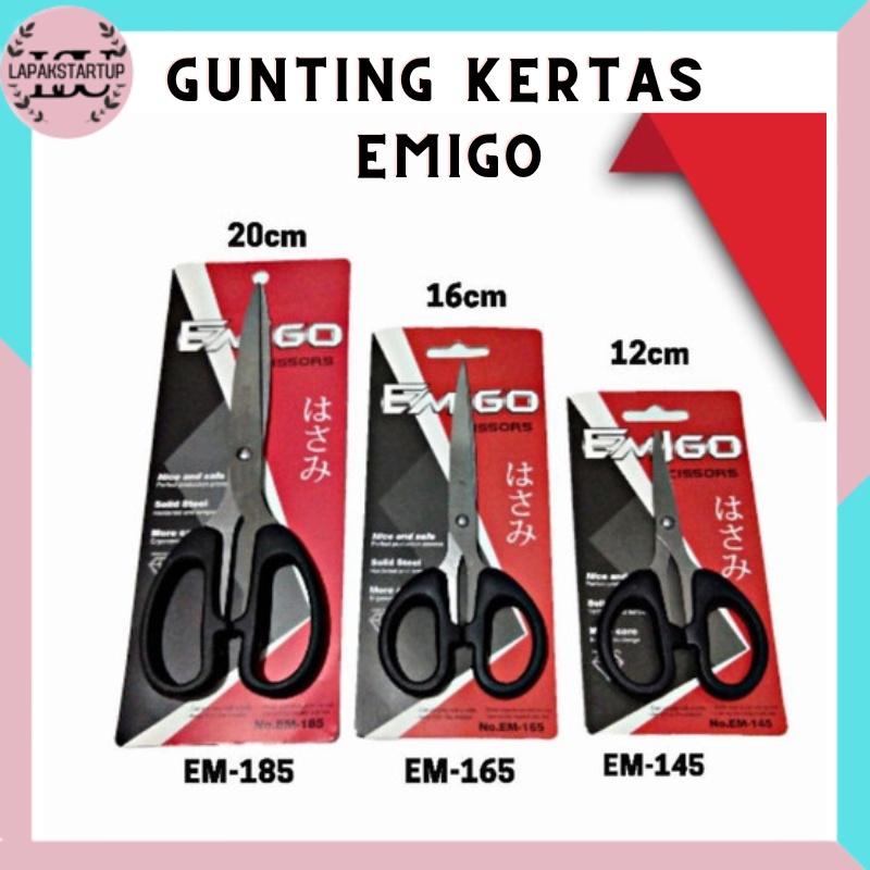 

LS GUNTING STAINLESS STEEL EMIGO GUNTING KERTAS BOX | GUNTING BESAR SEDANG KECIL
