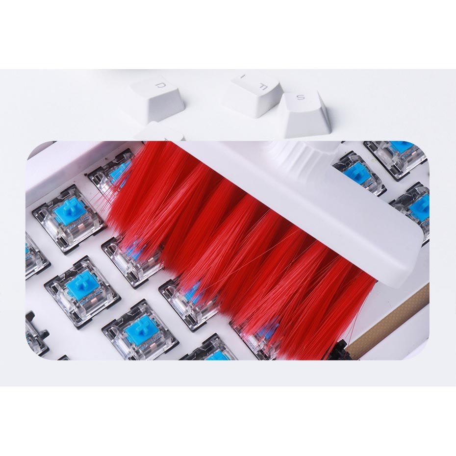 Hagibis Sikat Pembersih Keyboard Cleaning Brush with Cleaning Pen &amp; Key Puller - CB01 - White/Red
