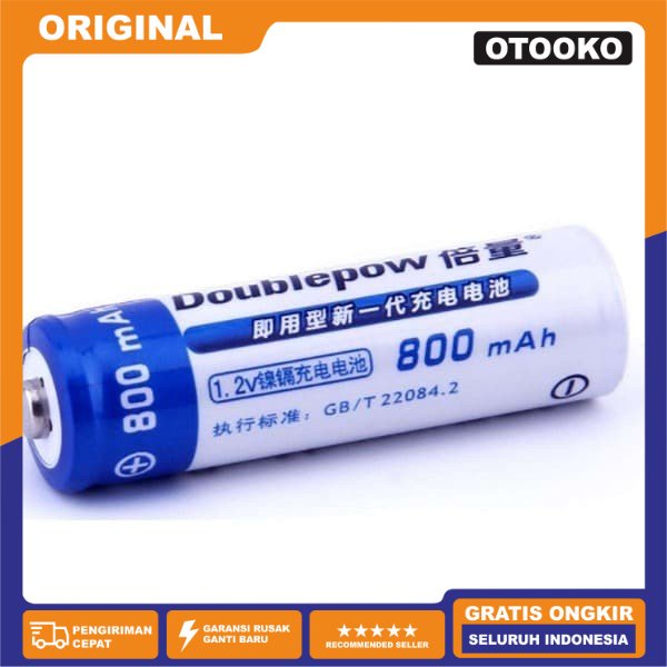 Batu Baterai Alkaline Rechargeable Battery AA Recharge DP 800mAh 1Pc