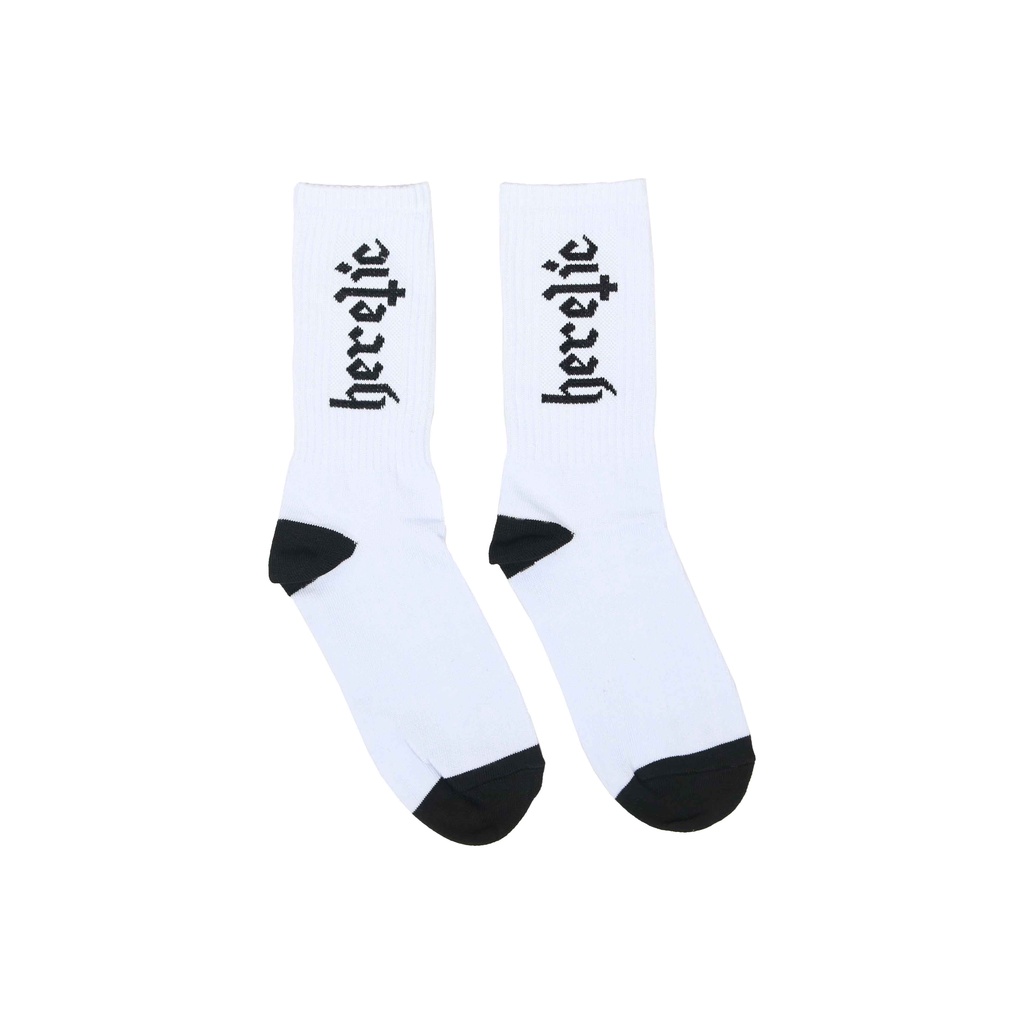 Heretic - Socks / Kaos Kaki - White Logo