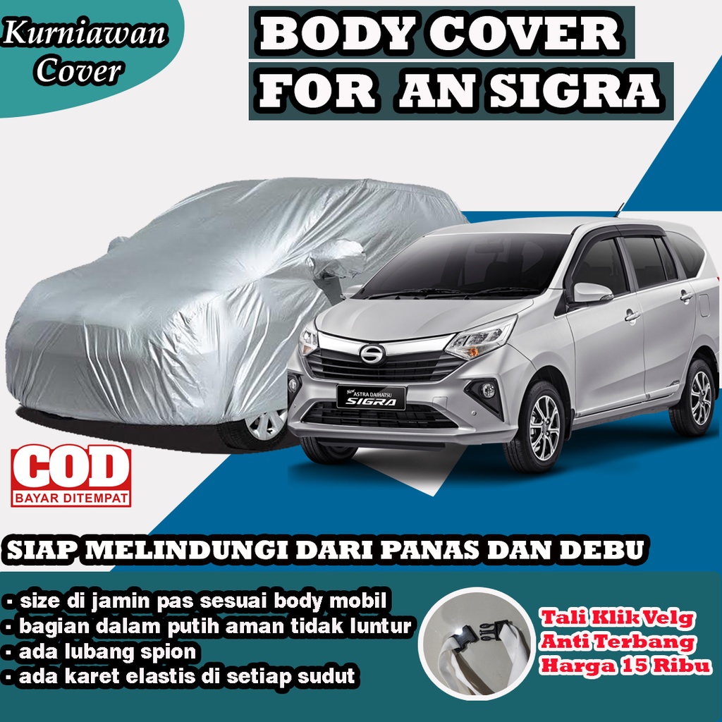 Sarung Mobil Calya Selimut Sarung Body Cover Mobil Calya Sigra Mantel Mobil Sigra