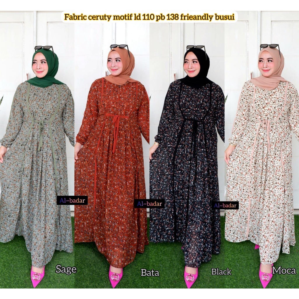 BISA [COD] GAMIS CERUTY BABY DOLL GAMIS CERUTY MOTIF BUNGA TER BARU GAMIS CERUTY JUMBO MODEL TER BARU GAMIS TER BARU