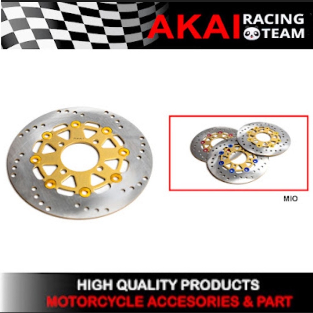 Akai Racing Store - Piringan Cakram Depan Variasi Ukuran Standar Akai Racing Vario 110,Vario 125, Vario 150,Beat,Scoopy,Spacy,Genio