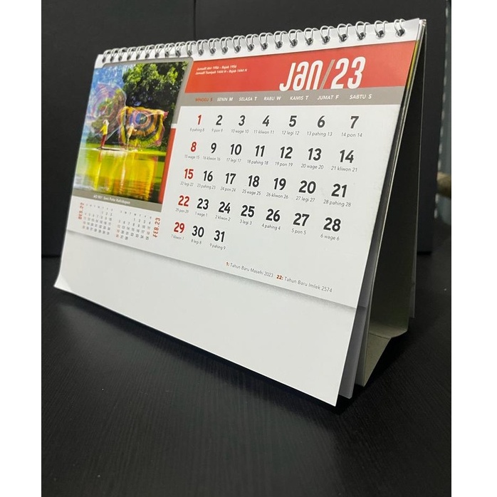 Jual Kalender Meja / Kalender Duduk Tahun 2023 Motif Seni Kehidupan ...