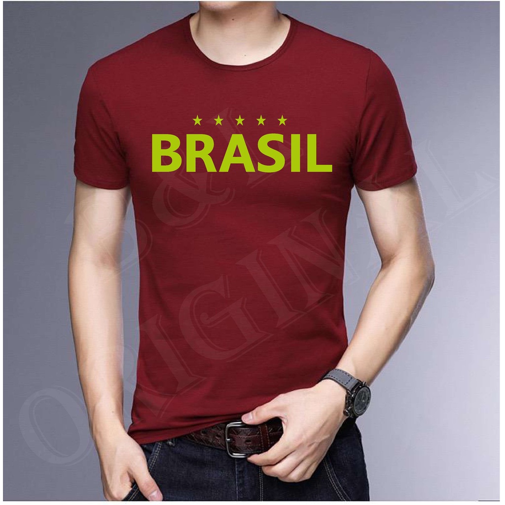 BS BAJU KAOS BRASIL SPESIAL BOLA HIGH QUALITY