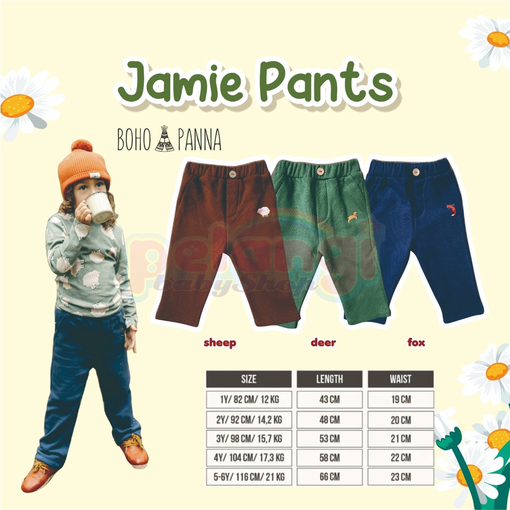 BOHOPANNA - Jamie Pants Boho Panna - CELANA PANJANG ANAK