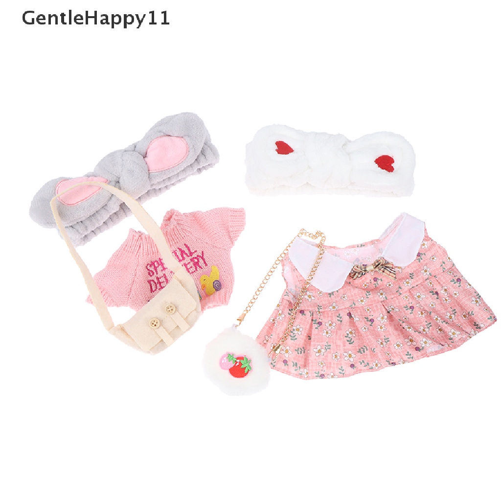 Gentlehappy 30cm Aksesoris Boneka Cafe Bebek Anjing Dengan Baju Mainan Mewah Kartun Boneka Cloth id