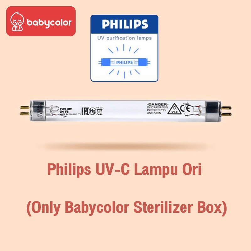 Babycolor UV LED Sterilizer Philips Lamp Sterilizing Light Lampu Sterilisasi Kabinet Box 18L & 22L