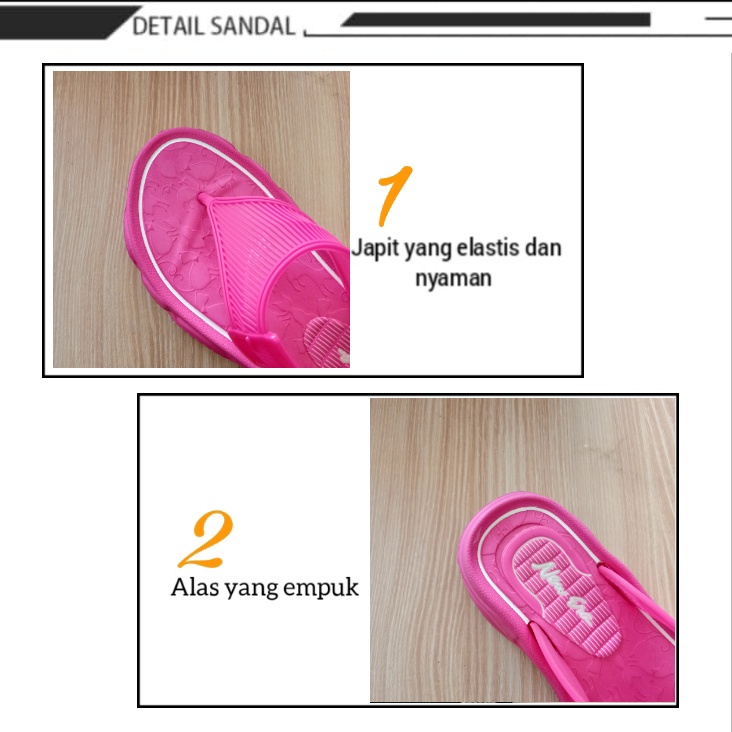 sogo NEW ERA LB E 9015 Sandal Japit Wanita Sandal Wedgest Berkualitas Terbaru Gesper Sendal Karet Jelly Wanita