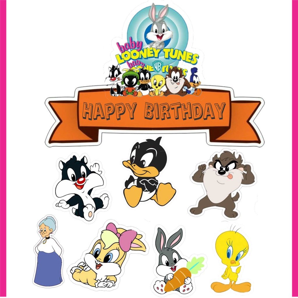 

BIGBAG TOPPER CAKE ULANG TAHUN / HIASAN KUE LOONEY TUNES