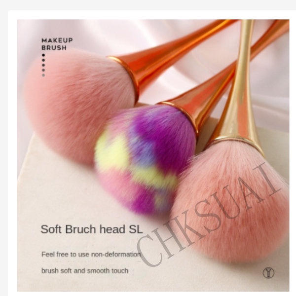 Kuas Makeup Brush Pipi Tangan Panjang Aksesoris Makeup Ramping Super Berbulu High Quality Blush