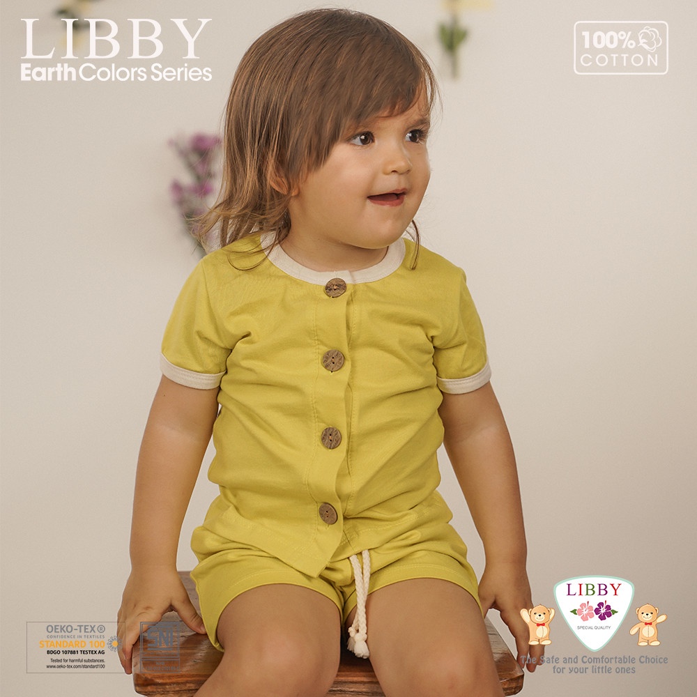 Libby Earth Rocco Set Setelan Pendek Celana Pendek Baju Set Anak