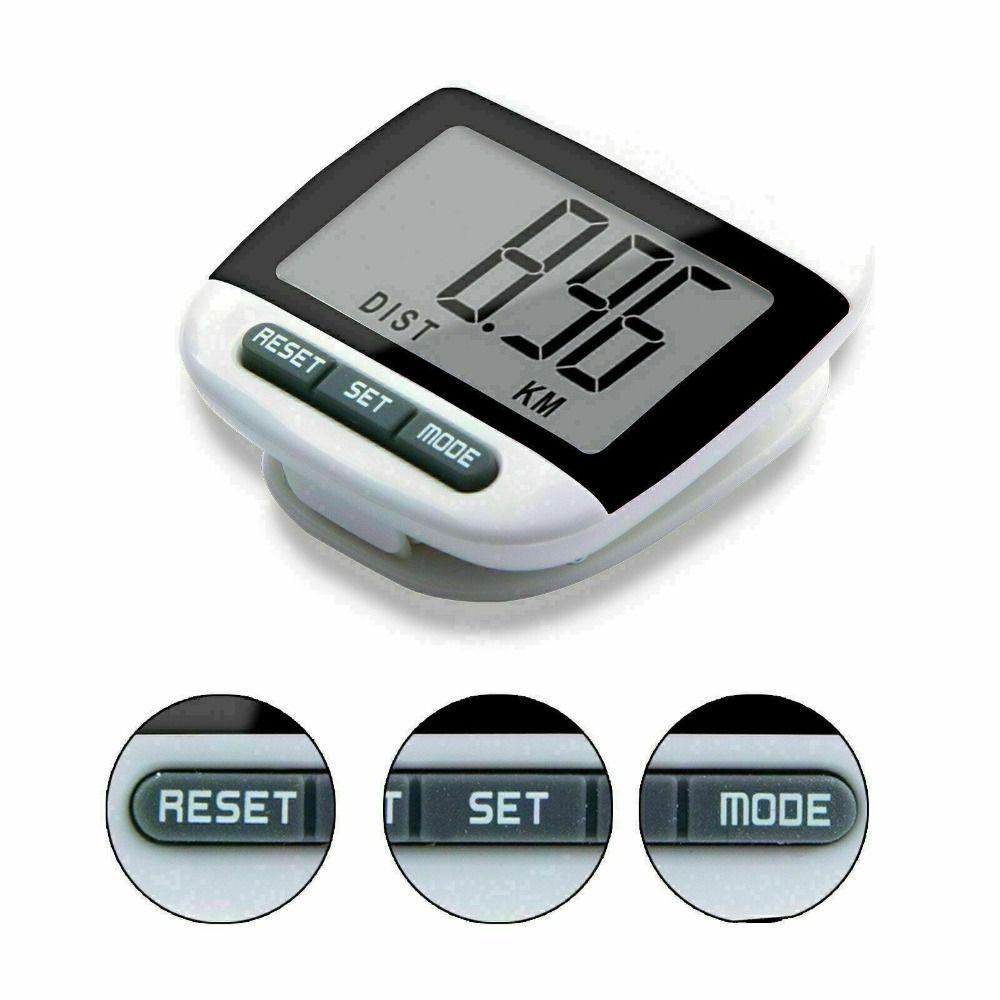 Klip Sabuk Jogging Mini Anti Air Pedometer Digital TOP