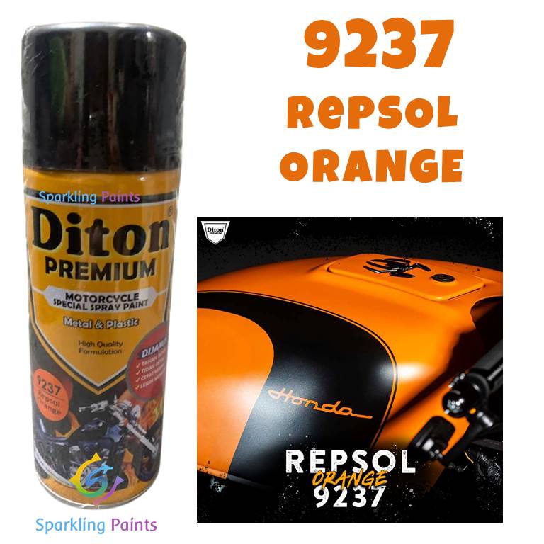 Pilox Diton Premium Repsol Orange 9237 400ml Warna Oren Oranye pilok pilox pylox cat semprot motor mobil sepeda