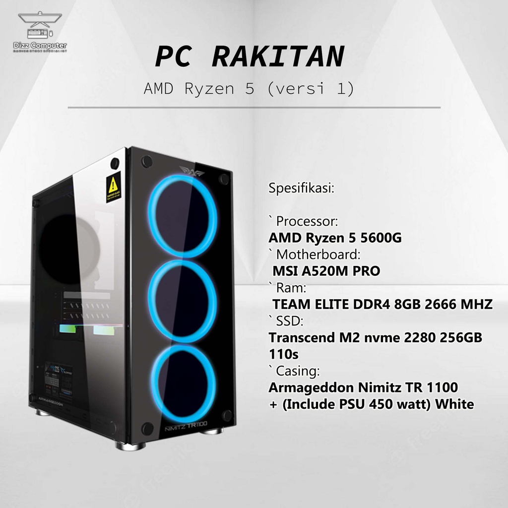 PC Rakitan AMD Ryzen 5 5600G