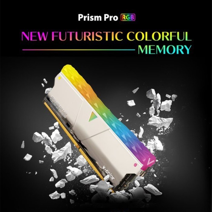 RAM v-color DDR4 PRISM PRO RGB 16GB (2x8GB) 4133MHz CL19 SILVER