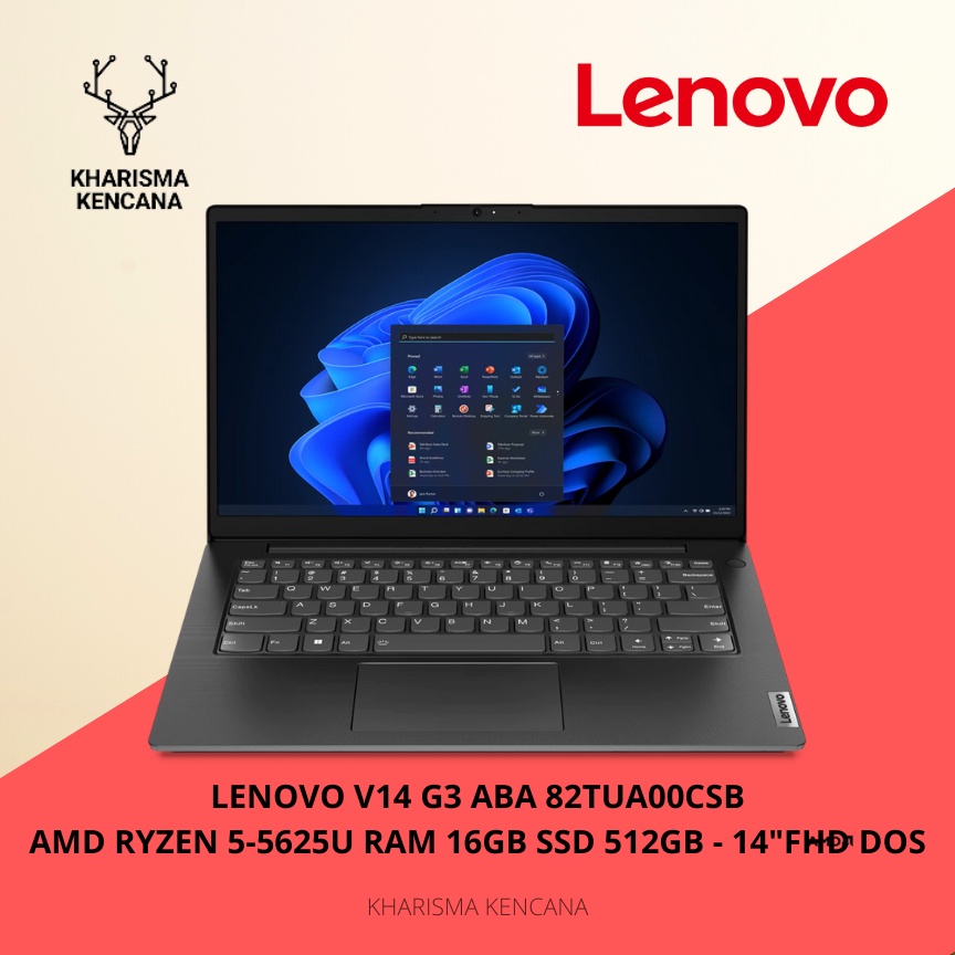 LENOVO V14 G3 ABA 82TUA00CSB RYZEN 5-5625U 16GB 512GB 14"FHD DOS