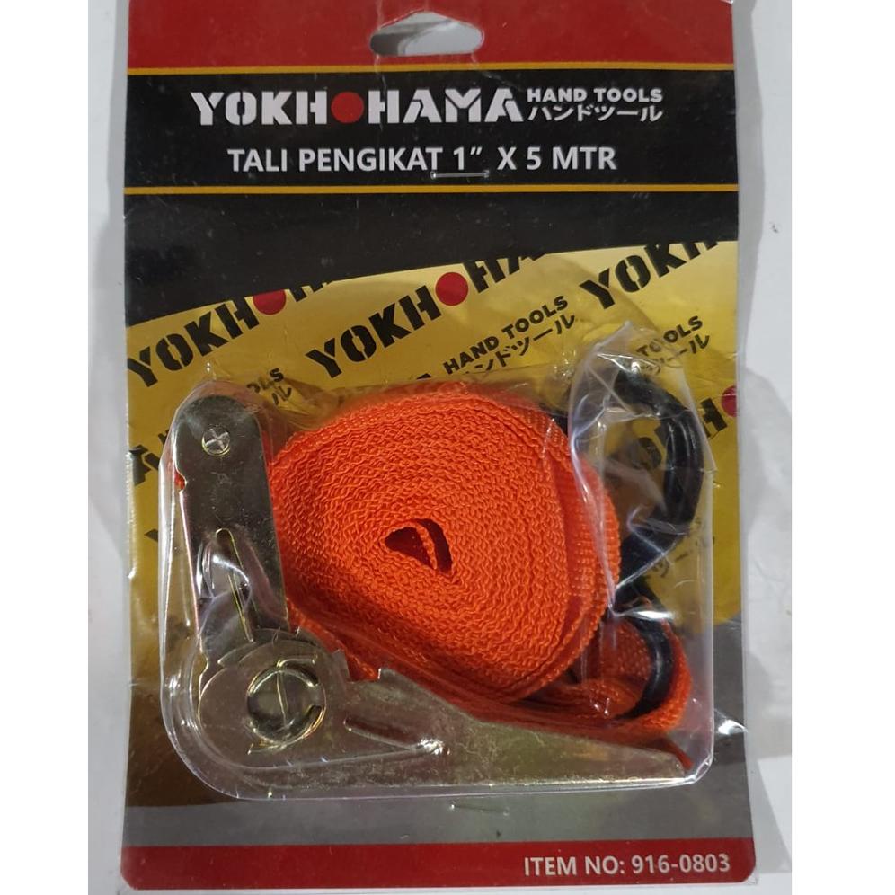 READY STOCK MURAH PRO Tali pengikat barang di Motor Ratchet Tie Down Set 1 inx 5 m 2686 ㊕