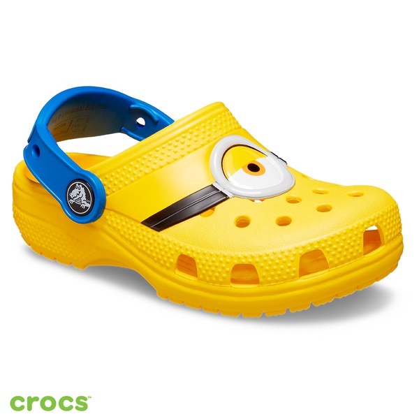 CROCS FUNLAB MINION EYES CLASSIC / CROCS KIDS / CROC ANAK / SANDAL KARET ANAK / SANDAL ANAK LAKI / CROCS KIDS / MINION ACADEMY KROGER  - YELLOW