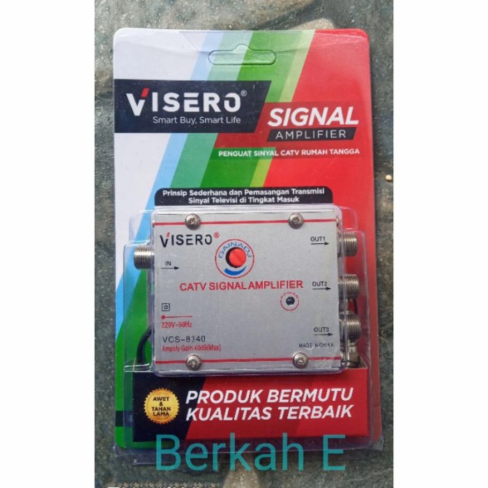 Penguat Sinyal Penguat Sinyal Catv Visero Booster 3 Way