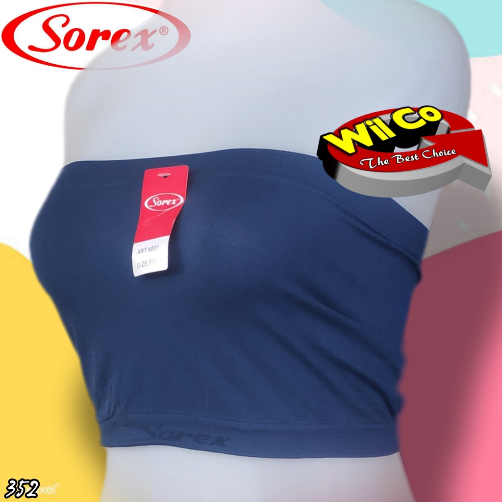 K352 - KEMBEN CROPTOP ATASAN WANITA SOREX TANPA TALI FREE SIZE MULTI COLOR