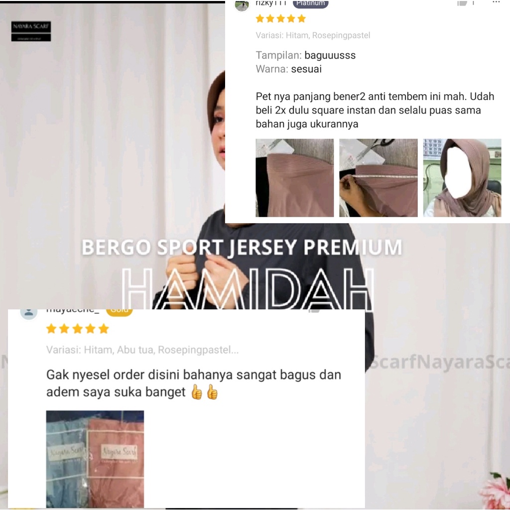 BERGO SPORT JERSEY PREMIUM I JILBAB SPORT JERSEY