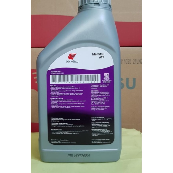 Oli transmisi matic ATF multipurpose merek idemitsu